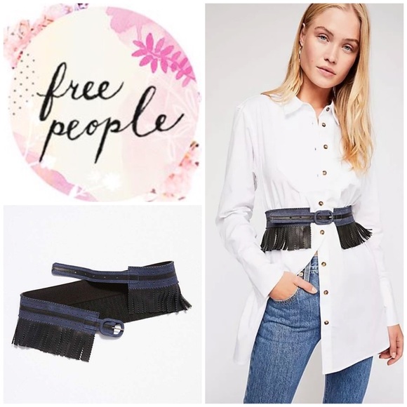 New Free People Farah Fringe Waist Belt #34 - Picture 1 of 4